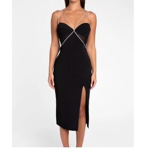 Heiress Beverly Hills Diamante Midi Dress